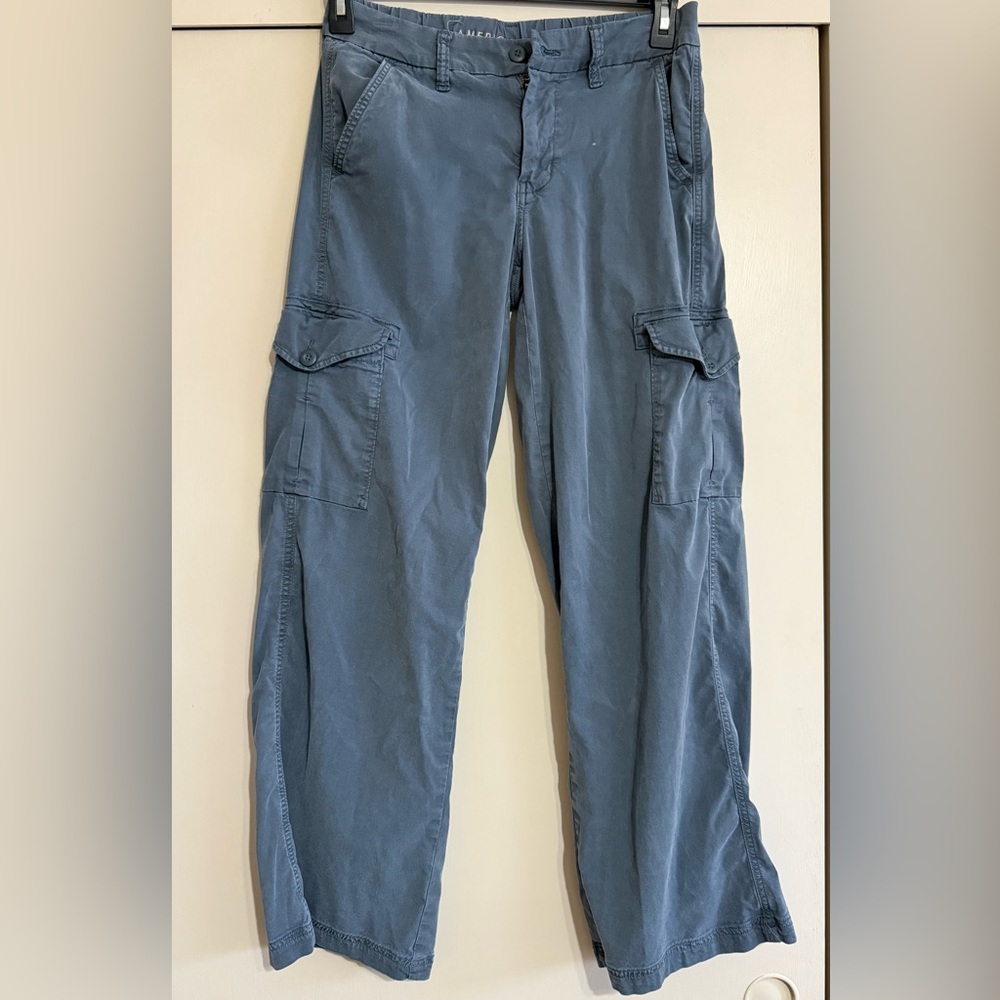 American Eagle Stretch Utility Cargo in slate